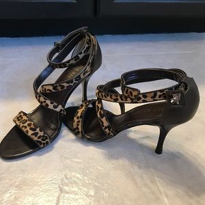 Strapy leopard sandals